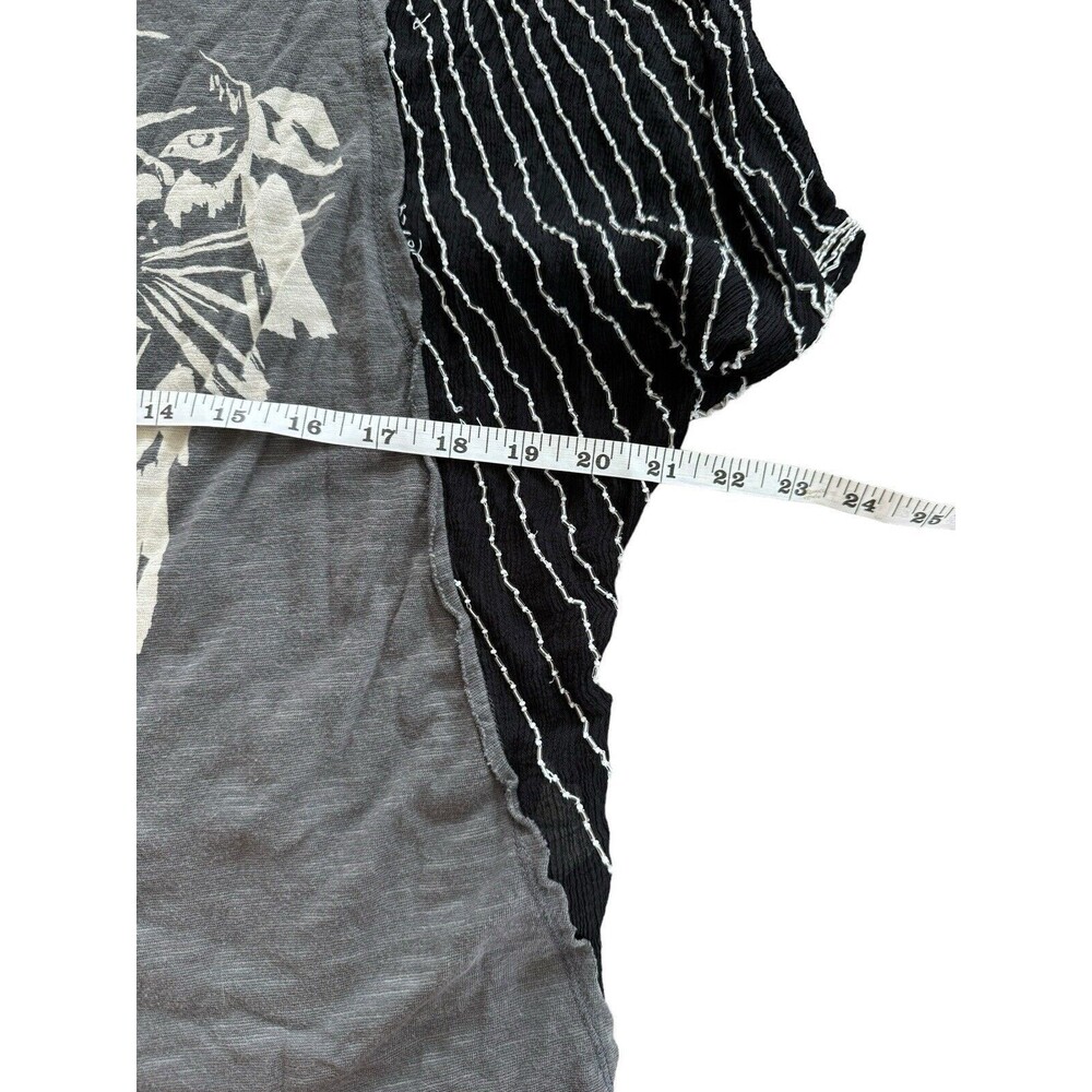 Free People We The Free Showtime Tee XS Beaded Retro Rock T Shirt - Picture 4 of 7